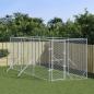 Preview: ARDEBO.de - Outdoor-Hundezwinger Silbern 2x6x2 m Verzinkter Stahl