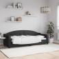 Preview: ARDEBO.de - Tagesbett Schwarz 80x200 cm Stoff