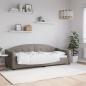 Preview: ARDEBO.de - Tagesbett Taupe 80x200 cm Stoff