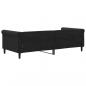 Preview: Tagesbett Schwarz 90x200 cm Samt