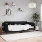 Preview: ARDEBO.de - Tagesbett Schwarz 100x200 cm Samt