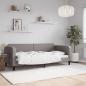 Preview: ARDEBO.de - Tagesbett Taupe 90x200 cm Stoff