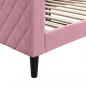 Preview: Tagesbett Rosa 90x200 cm Samt