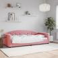 Preview: ARDEBO.de - Tagesbett Rosa 90x200 cm Samt