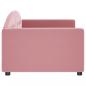 Preview: Tagesbett Rosa 90x200 cm Samt