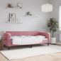 Preview: ARDEBO.de - Tagesbett Rosa 80x200 cm Samt