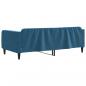 Preview: Tagesbett Blau 100x200 cm Samt