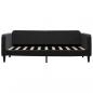 Preview: Tagesbett Schwarz 90x190 cm Samt