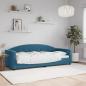 Preview: ARDEBO.de - Tagesbett Blau 80x200 cm Samt