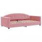 Preview: Tagesbett Rosa 100x200 cm Samt