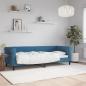 Preview: ARDEBO.de - Tagesbett Blau 80x200 cm Samt