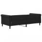 Preview: Tagesbett Schwarz 90x190 cm Samt