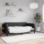 Preview: ARDEBO.de - Tagesbett Schwarz 90x190 cm Stoff