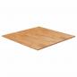 Preview: ARDEBO.de - Tischplatte Quadratisch Hellbraun 90x90x2,5cm Behandelte Eiche