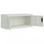 Preview: Aktenschrank Hellgrau 90x40x240 cm Stahl