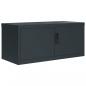 Preview: Aktenschrank Anthrazit 90x40x145 cm Stahl