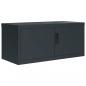 Preview: Aktenschrank Anthrazit 90x40x220 cm Stahl