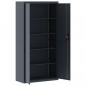 Preview: Aktenschrank Anthrazit 90x40x220 cm Stahl