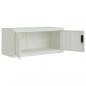 Preview: Aktenschrank Hellgrau 90x40x110 cm Stahl