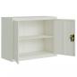 Preview: Aktenschrank Hellgrau 90x40x110 cm Stahl