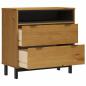 Preview: Schubladenschrank FLAM 80x40x80 cm Massivholz Kiefer