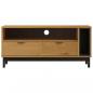 Preview: TV-Schrank FLAM 110x40x50 cm Massivholz Kiefer