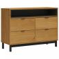 Preview: Schubladenschrank FLAM 110x40x80 cm Massivholz Kiefer