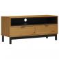 Preview: TV-Schrank FLAM 110x40x50 cm Massivholz Kiefer