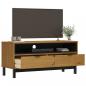 Preview: TV-Schrank FLAM 110x40x50 cm Massivholz Kiefer