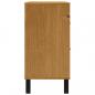 Preview: Schubladenschrank FLAM 110x40x80 cm Massivholz Kiefer