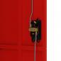 Preview: Aktenschrank Anthrazit und Rot 90x40x180 cm Stahl