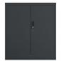 Preview: Aktenschrank Anthrazit 79x40x90 cm Stahl