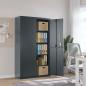 Preview: ARDEBO.de - Aktenschrank Anthrazit 105x40x180 cm Stahl