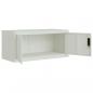 Preview: Aktenschrank Hellgrau 90x40x40 cm Stahl