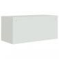 Preview: Aktenschrank Hellgrau 90x40x40 cm Stahl