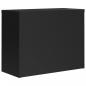 Preview: Aktenschrank Schwarz 90x40x70 cm Stahl