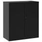 Preview: Aktenschrank Schwarz 79x40x90 cm Stahl