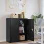 Preview: ARDEBO.de - Aktenschrank Schwarz 90x40x105 cm Stahl