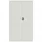 Preview: Aktenschrank Hellgrau 105x40x180 cm Stahl