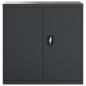 Preview: Aktenschrank Anthrazit 90x40x90 cm Stahl