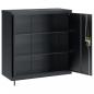 Preview: Aktenschrank Anthrazit 90x40x90 cm Stahl