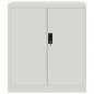 Preview: Aktenschrank Hellgrau 79x40x90 cm Stahl