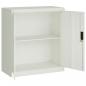 Preview: Aktenschrank Hellgrau 79x40x90 cm Stahl