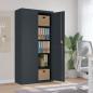 Preview: ARDEBO.de - Aktenschrank Anthrazit 90x40x180 cm Stahl