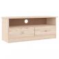 Preview: TV-Schrank mit Schubladen ALTA 100x35x41 cm Massivholz Kiefer