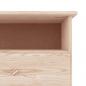 Preview: TV-Schrank mit Schubladen ALTA 100x35x41 cm Massivholz Kiefer