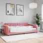 Preview: ARDEBO.de - Tagesbett Rosa 100x200 cm Samt