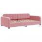 Preview: Tagesbett Rosa 100x200 cm Samt