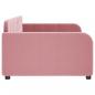 Preview: Tagesbett Rosa 100x200 cm Samt