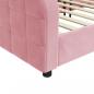 Preview: Tagesbett Rosa 100x200 cm Samt